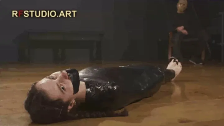 Rf Studio Production - Dark Ariel in Mummification Part 1 - Sexy Barefoot Struggling (FULL HD MP4)