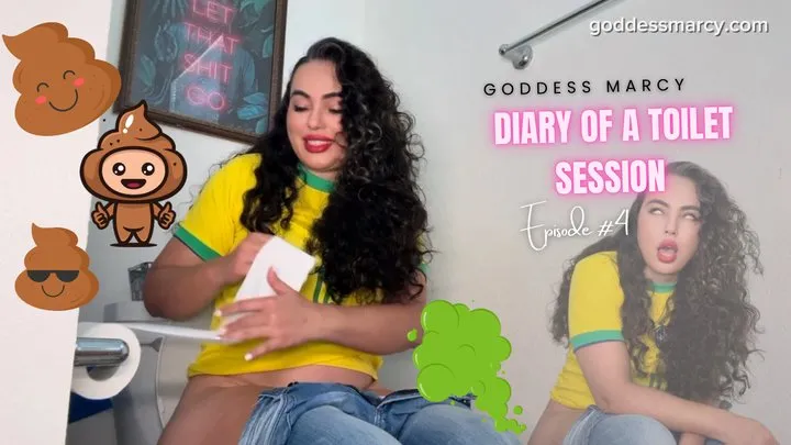 Goddess Marcy - Diary of a Human Toilet Session #4 - Farting and using the toilet story telling - FT Goddess Marcy (1080p)