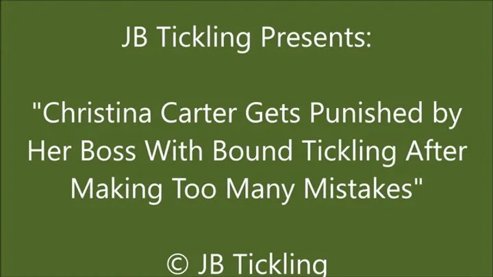 Jb Tickling - Christina Carter Tickled for Being a Bad Secretary - HD