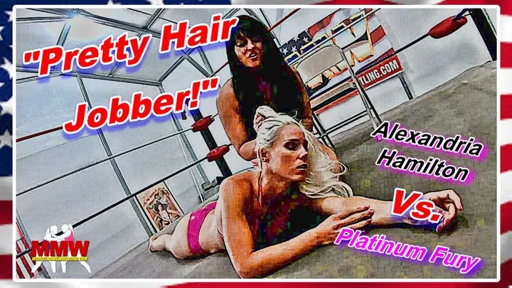 Modest Moms Wrestling - Pretty Hair Jobber! WMV