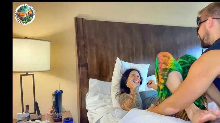 Tickle Feet And Body By Dr Danosaur - Tattooed GreasyRose Gets Tickled and Titillated in Technicolor Part 1