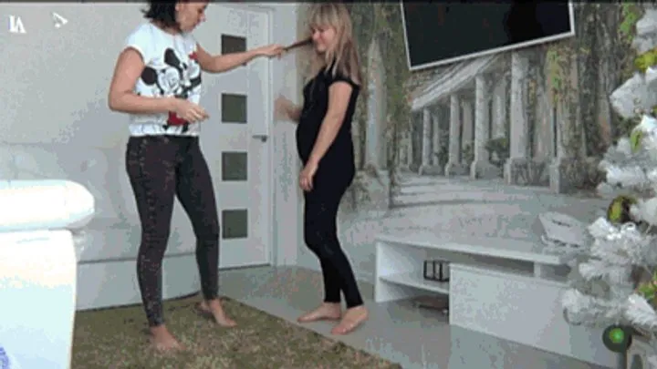 Not An Angel - catfight hair pulling fight FW