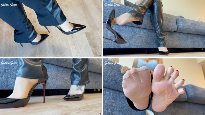 Goddess Grazi Only - Your Boss Controls You with Her Feet – High Heels & Feet Joi - Goddess Grazi