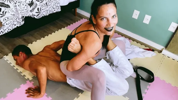 Lilith Mixed Wrestling - Black Belt Bitch Breaks His Spirit – Sadistic Mixed Wrestling Tease