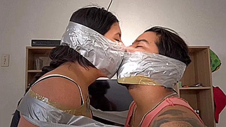 Femdom Bondage By Selfgags - Fixing Their Relationship Problems With Intimate Tape Bondage (low res mp4)