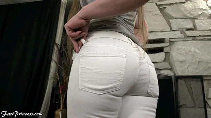 Princess Kristi The Fart Princess - Your Girlfriend's Sexy Farts in Tight White Jeans - 720p