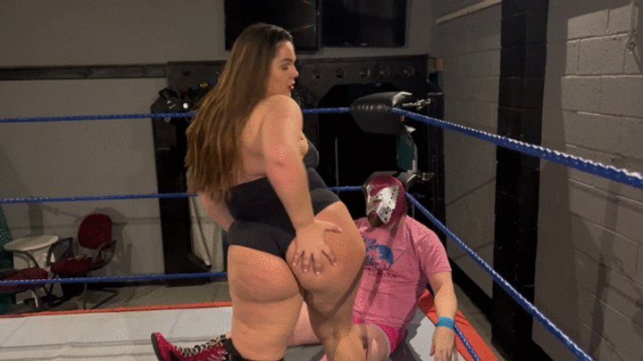 Power Girls Pro Wrestling - Mixed wrestling 1 giantess dominates 2 submissive men