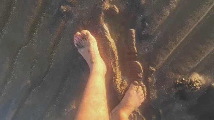 Paulviper00 - Getting my feet dirty in the wet sand