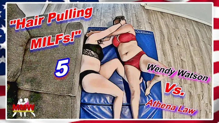 Modest Moms Wrestling - Hair Pulling MILFs! 5
