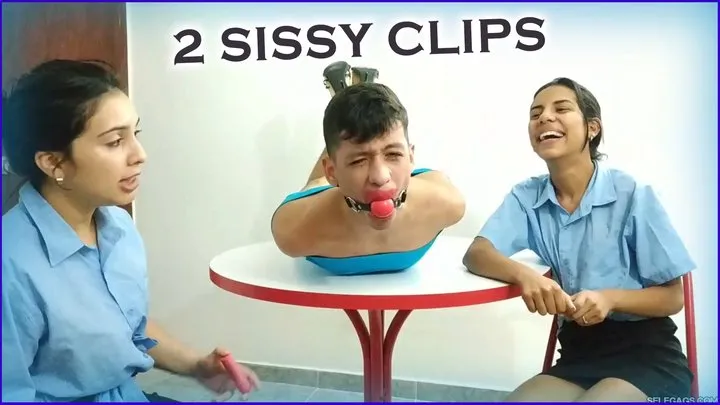 Bondage Collections By Selfgags - Two Ball Gagged Bondage Boys Turned Sissy Sluts by Femdom Girls (DOUBLE VOLUME) (mp4)