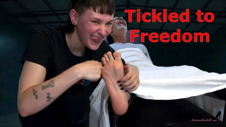 Autumns Below The Belt Fantasies - Tickled to Freedom - Smokin Rose And Antickl Tickling Interrogation By Tickling Male Feet