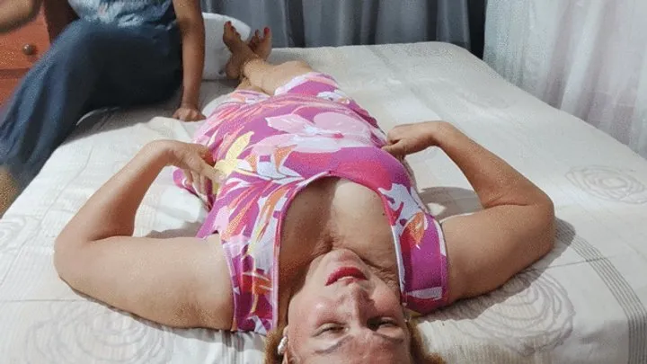 Goddess Foot Fetish - She wanted to have fun and he tied her up with rope and tickled her(1)