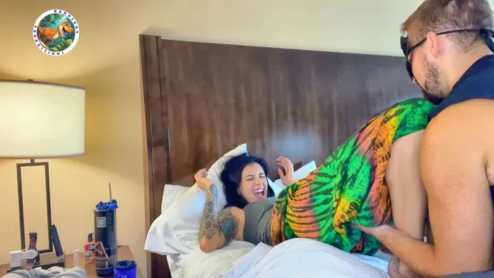 Tickle Feet And Body By Dr Danosaur - Tattooed GreasyRose Gets Tickled and Titillated in Technicolor Part 3