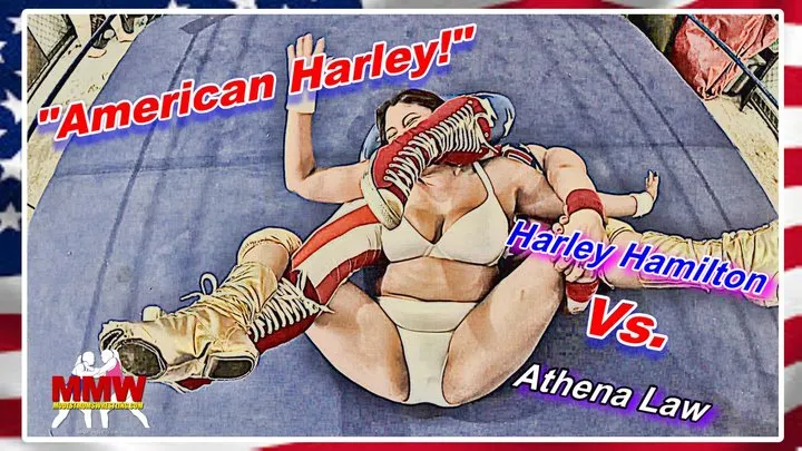 Modest Moms Wrestling - American Harley!