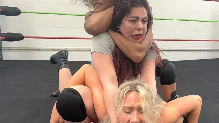 Nadia Sapphire - 3 way submission, Piledrivers and slams