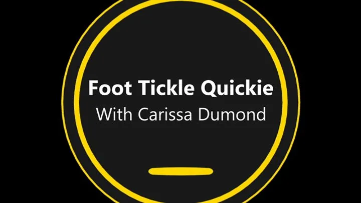 B C Tickle And Fetish - Foot Tickle Quickie with Carissa Dumond (1080p)