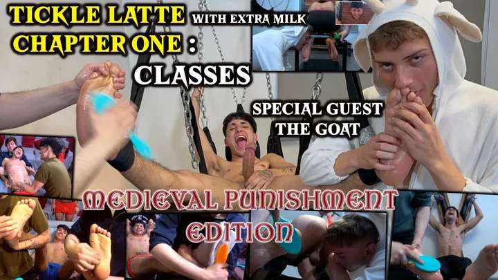 Str8crushfeet - Tickling Latte with extra milk Chapter one : classes - Nick, Jhon and Pain milked-tickled