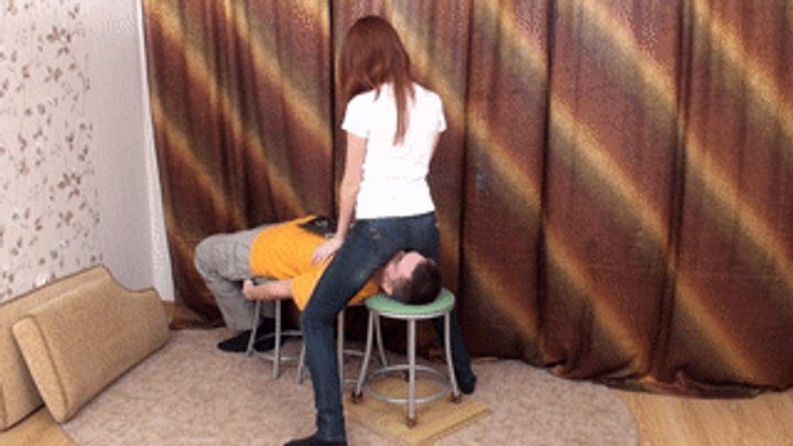 Furious Girls - Man lies on the chairs and depraved girl saddles his face, vf0044h 720p