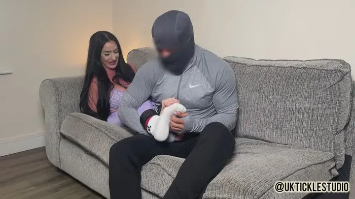 Uk Tickle Studio - Tara’s Tickling Test on the Sofa