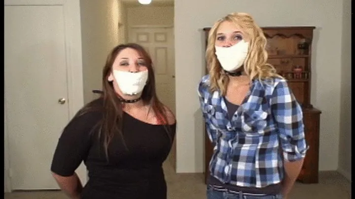 Good Girls In Bondage - Two 19 year olds gagged and bound with friend