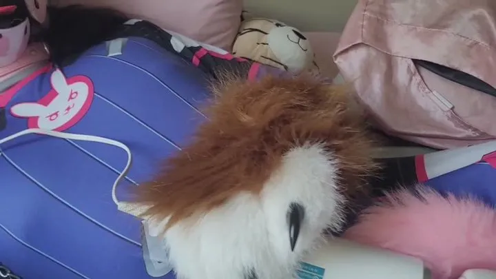 Subbypuppy - SubbyPuppy x Dva cuddling with the wand!