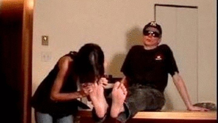 My Masters Feet - Karina worships her Master