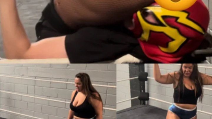 Mixed Wrestling Uk - Mixed wrestling face sitting, smothers, ball busting and slams