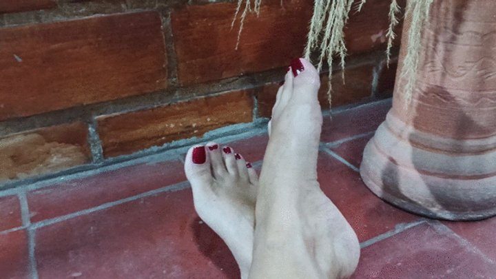 Goddess Foot Fetish - Pronounced arches and toes of the goddess Roxan (3)