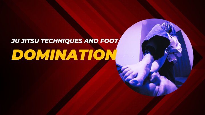 Martial Fetish - Ju jitsu techniques foot domination in white and blue gi