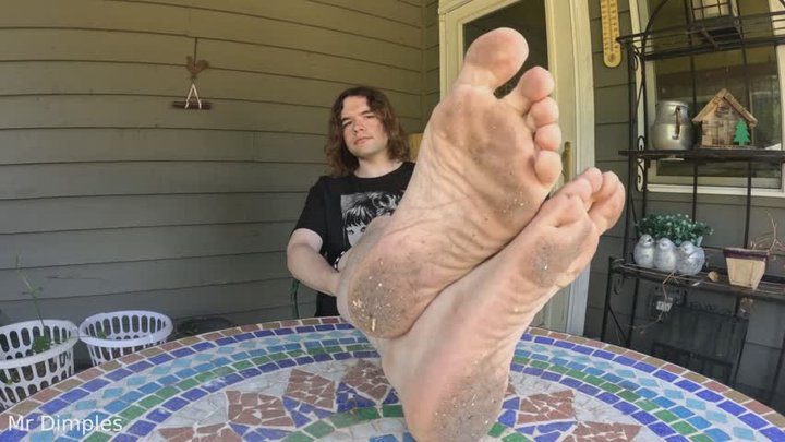 Mr Dimples - Showing off my dirty feet - 1080 HD Version