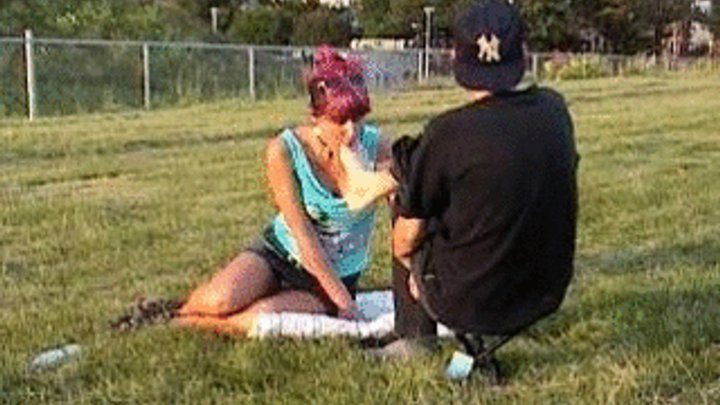 My Masters Feet - Olga in the park, part 2 (avi)