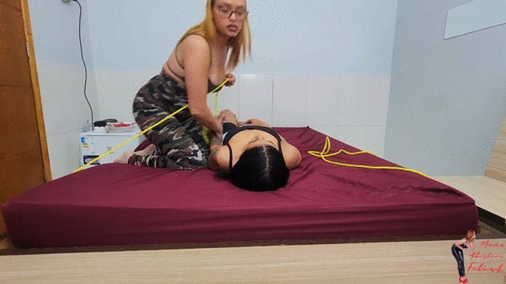 Manuela Albertine Fetish - Face sitting, part 1, by MANU ALBERTINE and Slave Pietra Hunter, HD