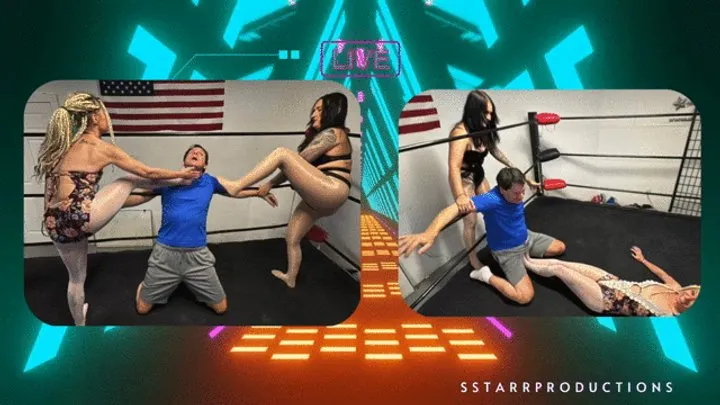 Fantasy Fight Girls By Ssp - FFGMIX Gum Perv Beatdown 2 Kisa and Betty vs Van mp4