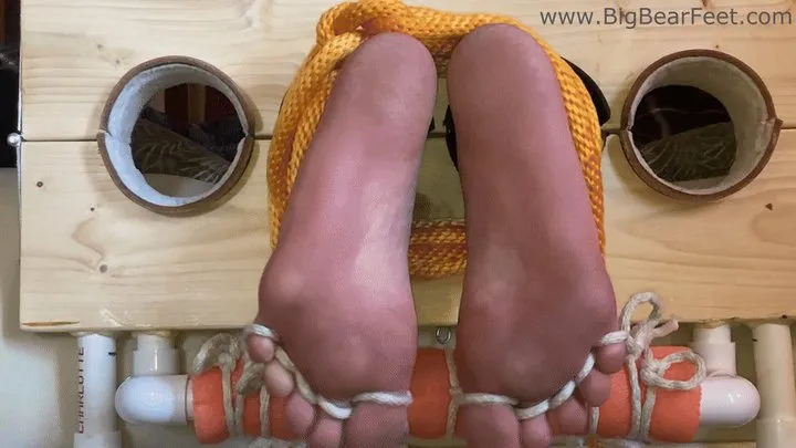 All Male Tickling Dungeon - Im1n2ft - Roped Up Feet - roping feet, toes, tickling and bastinado