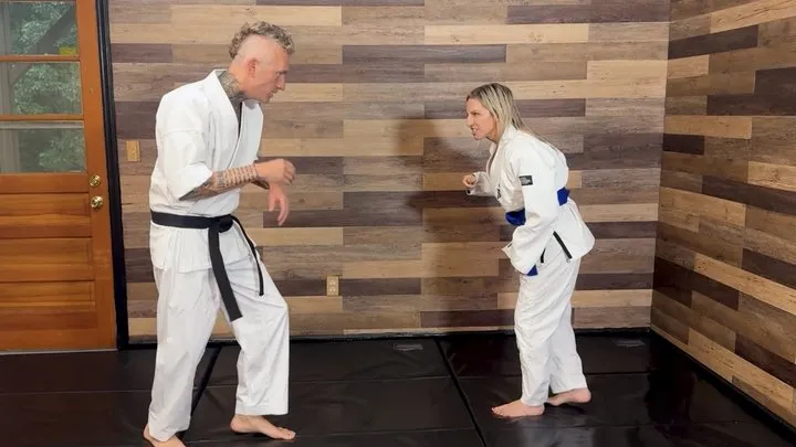 Cj Films - Lora Cross vs Bradley In A Gi Strip Submissions Match Loser Gets Fucked
