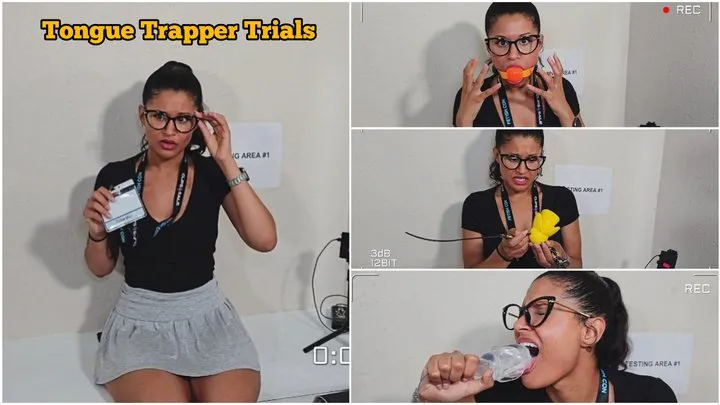 Calisa's Bondage Diaries - Tongue Trapper Trials: 3 Gags 1 Mouth