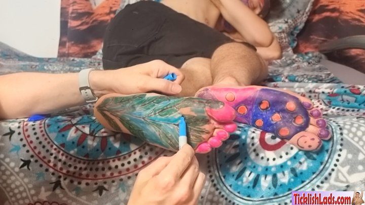 Ladsfeet And Tickling - David Foot Tickle Art 4K