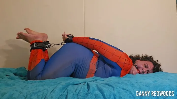 The Danny Cryptid Corner - Hogtied Ballgagged Chubby Spiderman Struggles 1080p