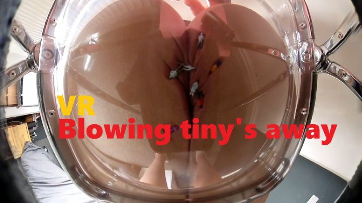 Giantess Tessa - Blowing Tiny's away with Farts!