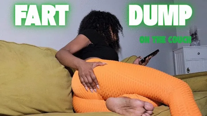 Ghostbabe Fart Foot Domination - Fart Dump on Couch – Bloated Belly Gas Relief (POV)
