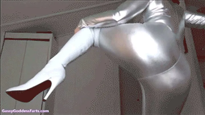 Ass Farts And Farting - + Shiny Catsuit Boots & Farting Cock Tease -MP4