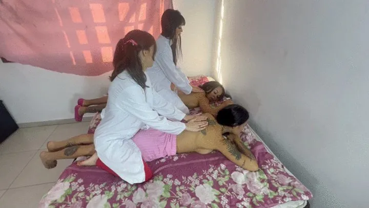 Goddess Scarlet White - FARTING ON DEVIANT MASSAGE GIRL BY BELLA BELLY, ANA AYUMME, IVY AND GABY MANTOVANI CAM BY ALINE FULL HD