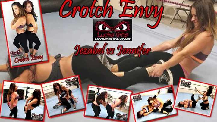 Lucha Girls ~ Female Pro Wrestling - 1527-Crotch Envy ~ Female Low Blow Wrestling