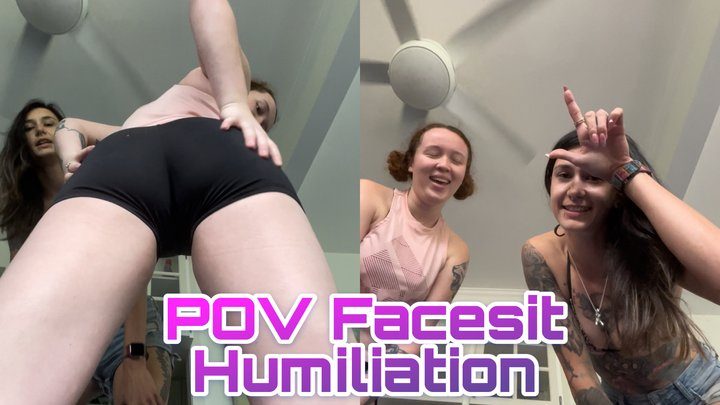 Sassy's Fetish Shop - POV Facesit Humiliation ft Sassy & Rose