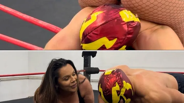 Nadia Sapphire - Muscle man gets destroyed (Cbt, ball busting, trampling)