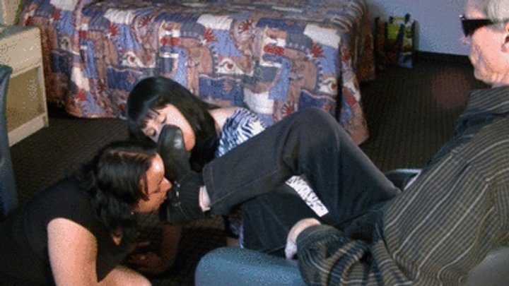 My Masters Feet - Laeticia and Cleo licking feet, part 1 (mp4)
