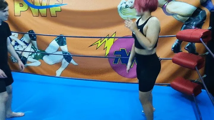 The Wrestling Amazons - Skilled judo girl vs skinny guy