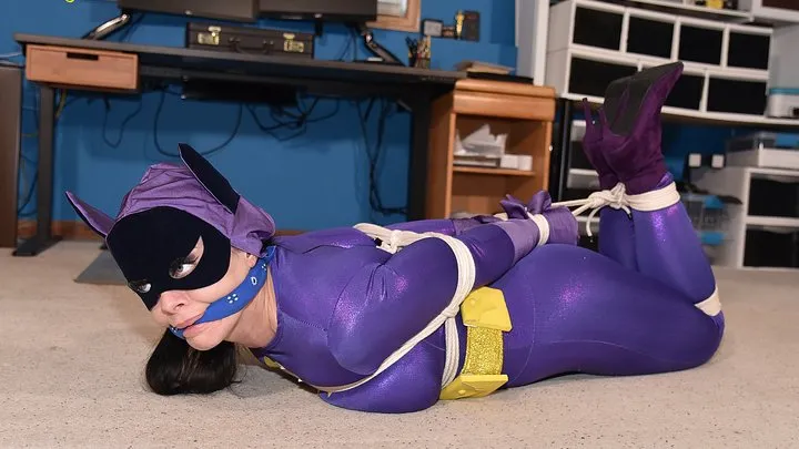 Bondage Mischief - Nadia Batgirl Captured and Hogtied