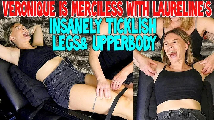 Tickle Frenchtickling  Store - VERONIQUE IS MERCILESS WITH LAURELINE'S INSANELY TICKLISH LEGS & UPPERBODY - HD WMV