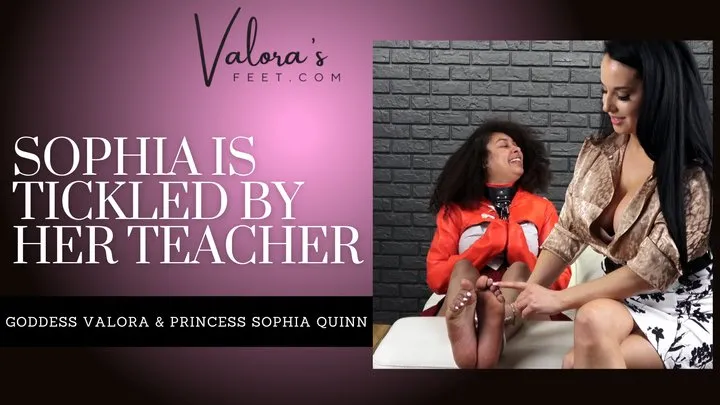 Valora's Feet - Sophia Is Tickled By Her Teacher